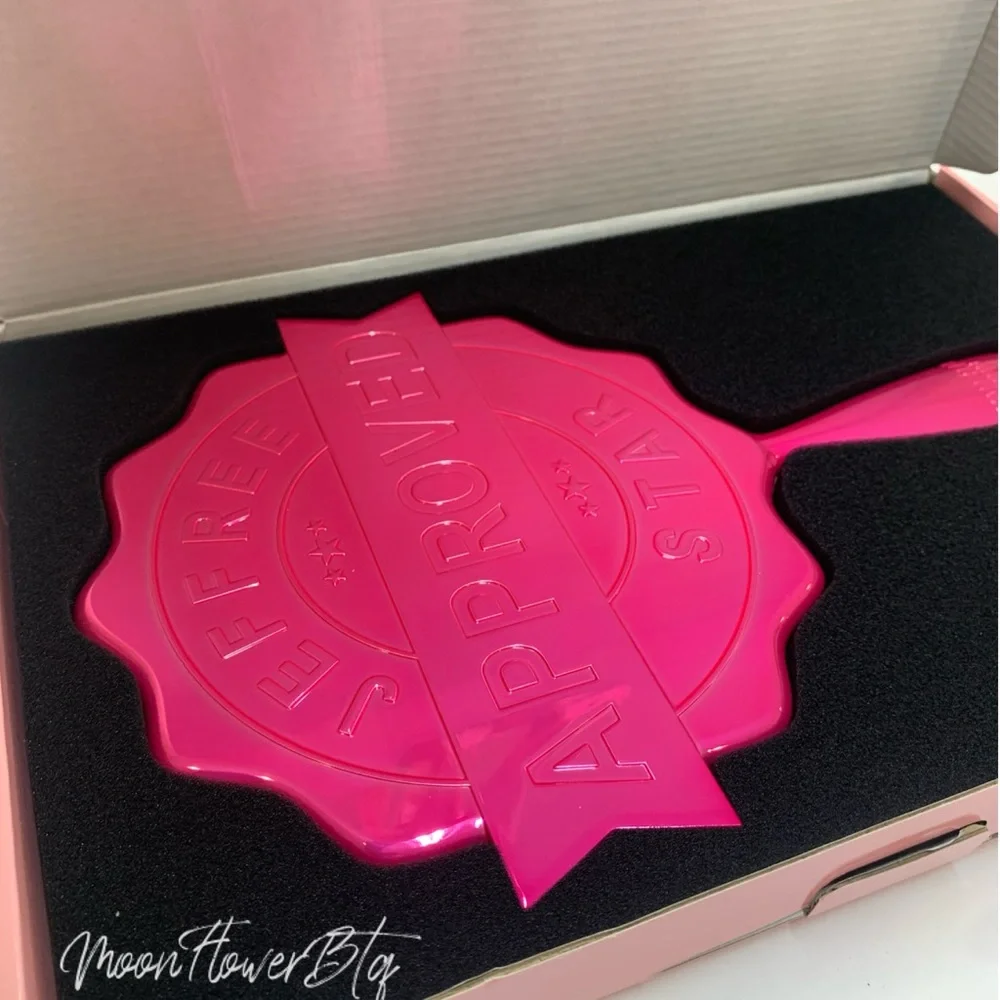 Jeffree Star 2020 Valentine’s Hot Pink Chrome Approved Hand Mirror